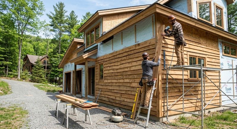 Faux Wood Siding Installation in Carthage, TN