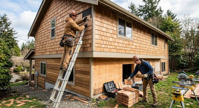Hardwood Siding Installation in Woodbury, TN