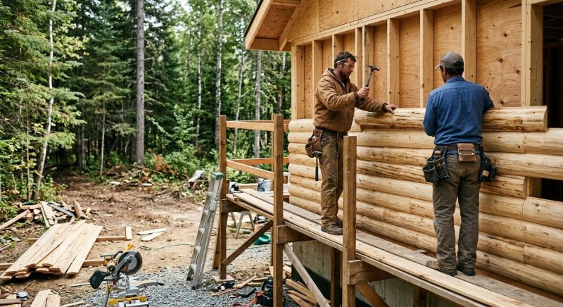 Log Siding Installation in Sparta, TN
