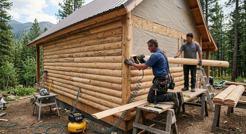 Log Siding Installation in Warren County, TN