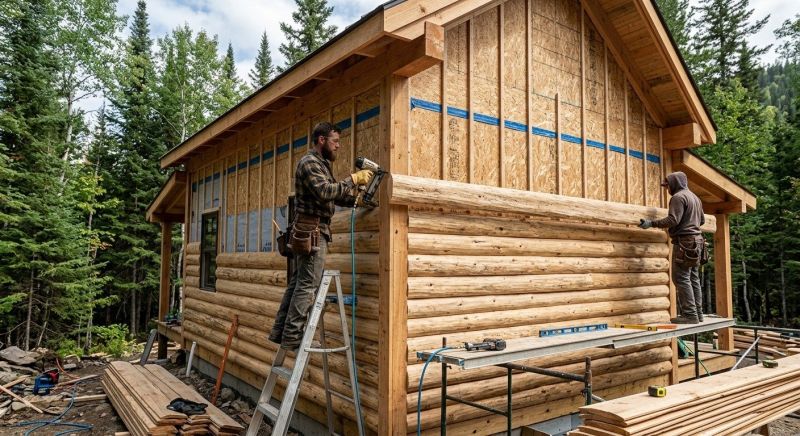 Log Siding Installation in Woodbury, TN