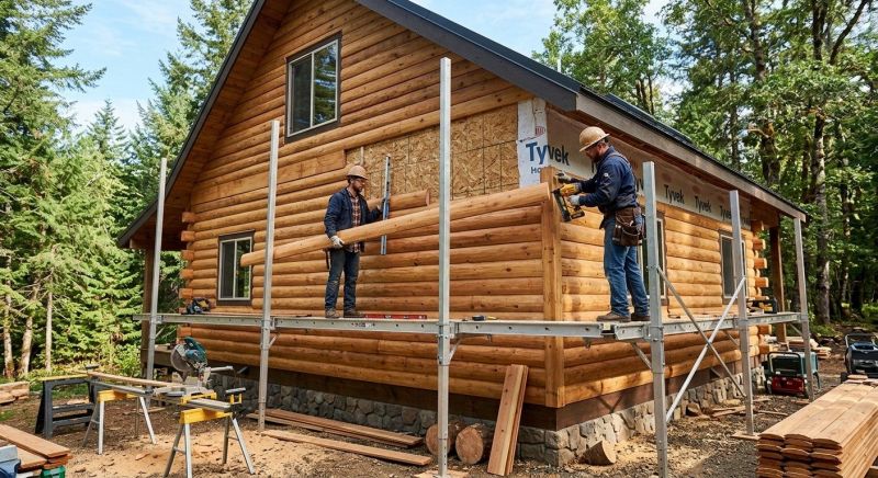 Log Siding Installation in Woodbury, TN