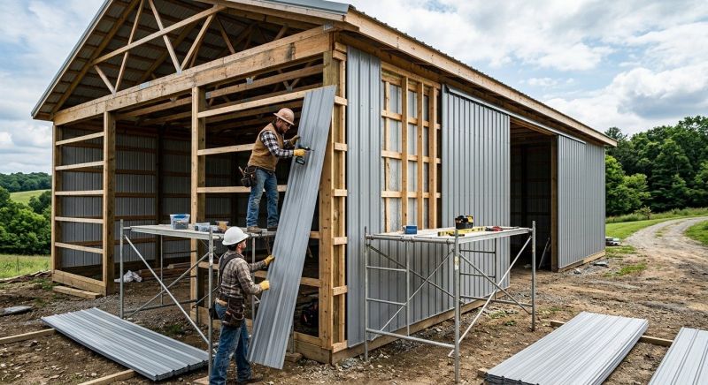 Metal Barn Siding Installation in Smithville, TN