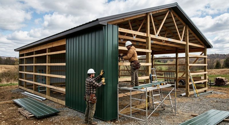 Metal Barn Siding Installation in Smithville, TN