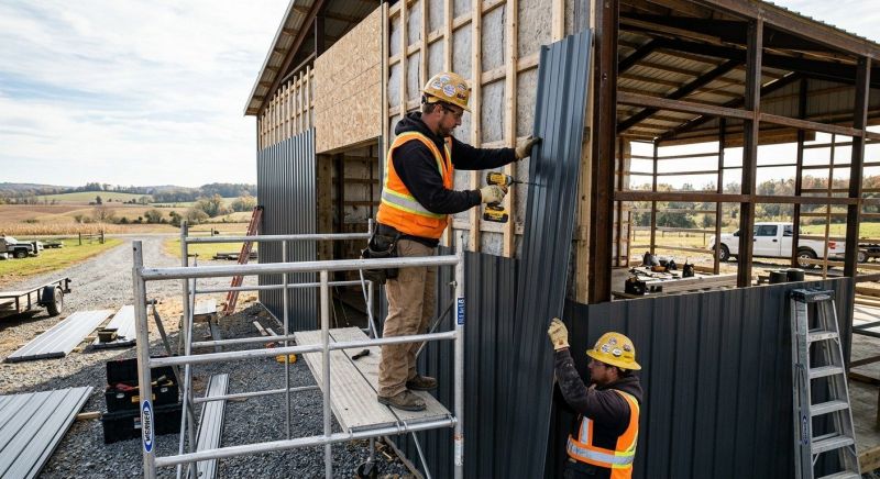 Metal Barn Siding Installation in Smithville, TN