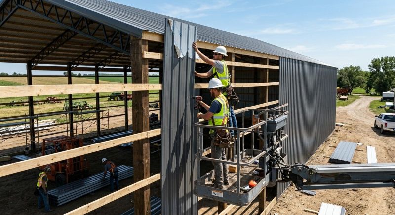 Pole Barn Siding Installation in Smithville, TN