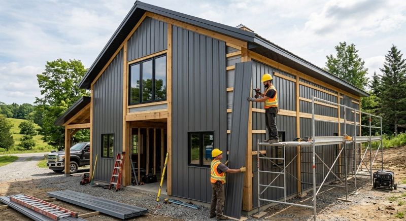 Pole Barn Siding Installation in Smithville, TN