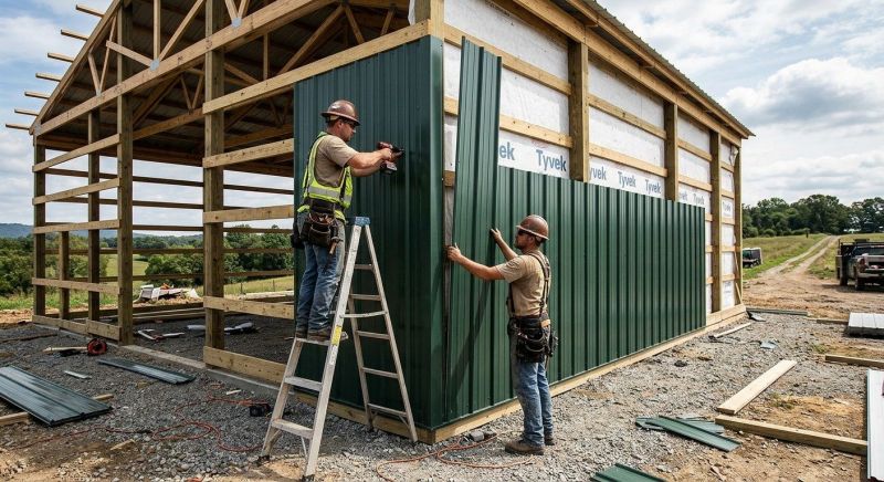 Pole Barn Siding Installation in Smithville, TN